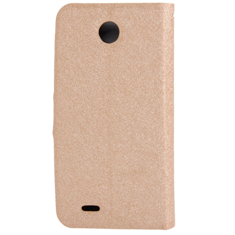 Silver Hairline Texture Leather Case with Credit Card Slots & Holder for Lenovo A630