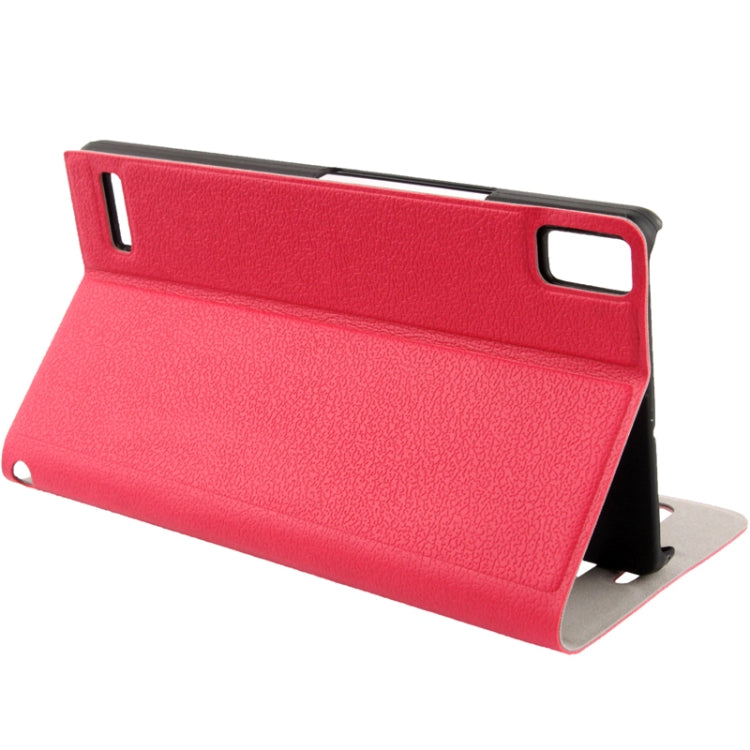 Pebble Texture Ultrathin Horizontal Flip Leather Case with Holder & Call Display ID for Huawei Ascend P6