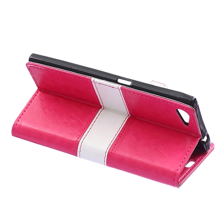 Horizontal Flip Color Matching Leather Case with Card Slots & Wallet & Holder for Wiko Highway Star 4G