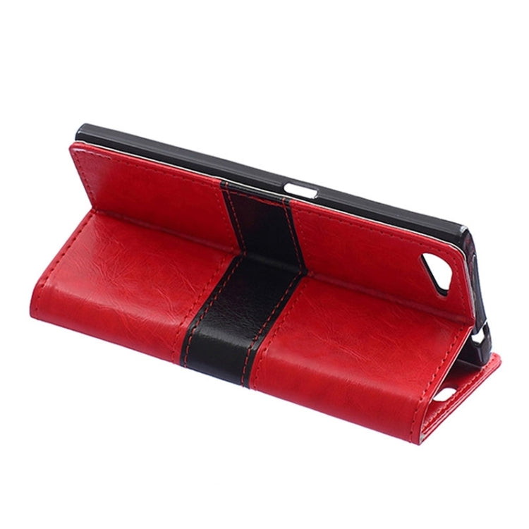 Horizontal Flip Color Matching Leather Case with Card Slots & Wallet & Holder for Wiko Highway Star 4G