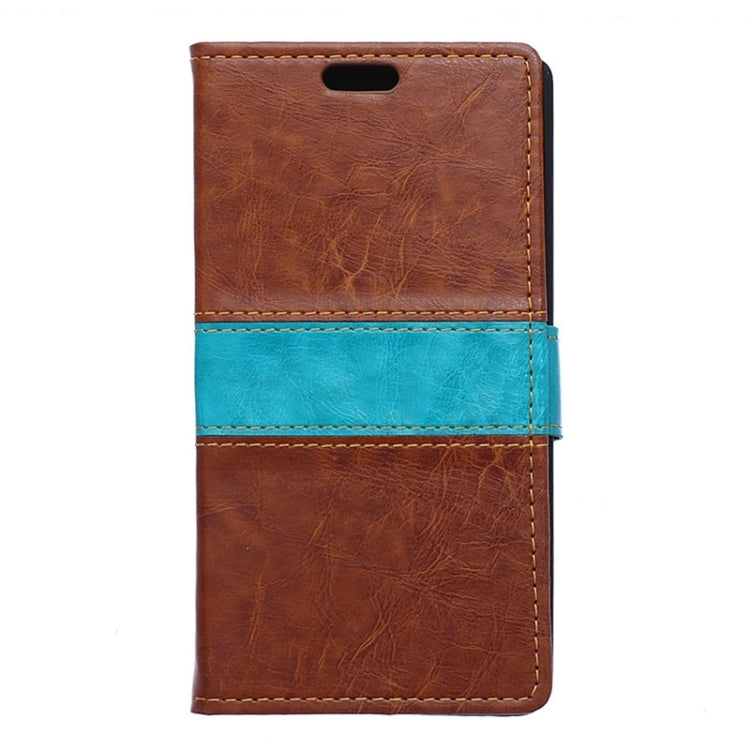 Horizontal Flip Color Matching Leather Case with Card Slots & Wallet & Holder for Wiko Highway Star 4G