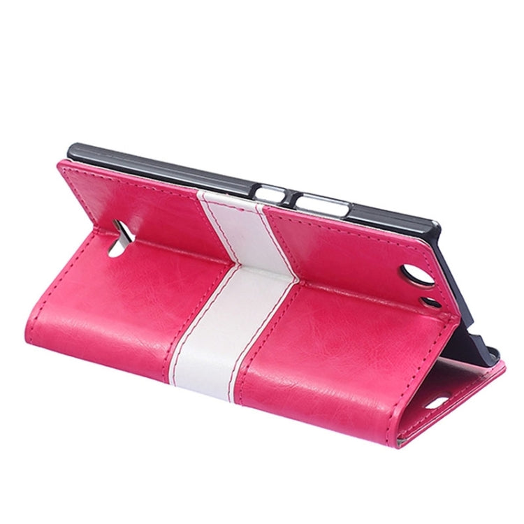 Horizontal Flip Color Matching Leather Case with Card Slots & Wallet & Holder for Wiko Ridge 4G