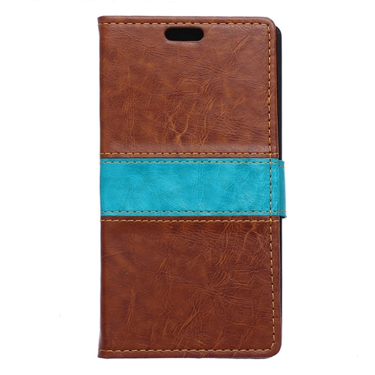 Horizontal Flip Color Matching Leather Case with Card Slots & Wallet & Holder for Wiko Ridge 4G