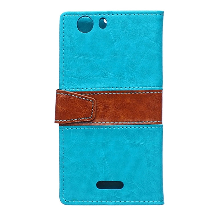 Horizontal Flip Color Matching Leather Case with Card Slots & Wallet & Holder for Wiko Ridge Fab 4G