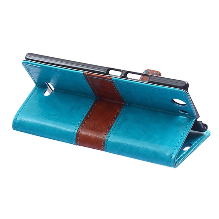 Horizontal Flip Color Matching Leather Case with Card Slots & Wallet & Holder for Wiko Ridge Fab 4G