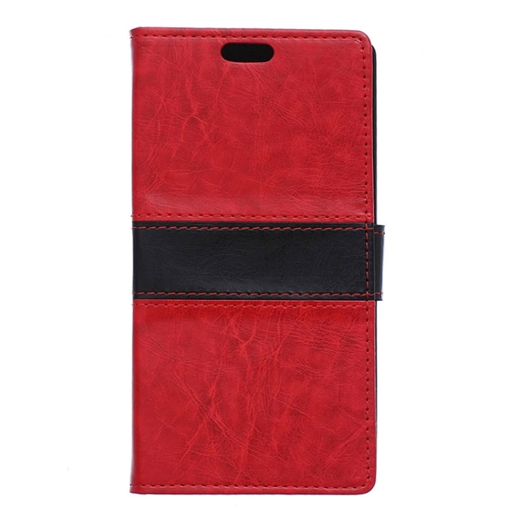 Horizontal Flip Color Matching Leather Case with Card Slots & Wallet & Holder for Wiko Ridge Fab 4G