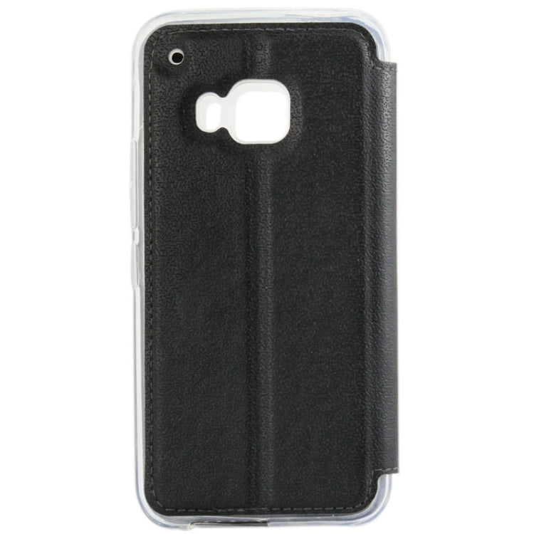 For HTC One M9 UFO Orange Peel Texture Leather Case with Holder & Card Slot & Caller ID Display