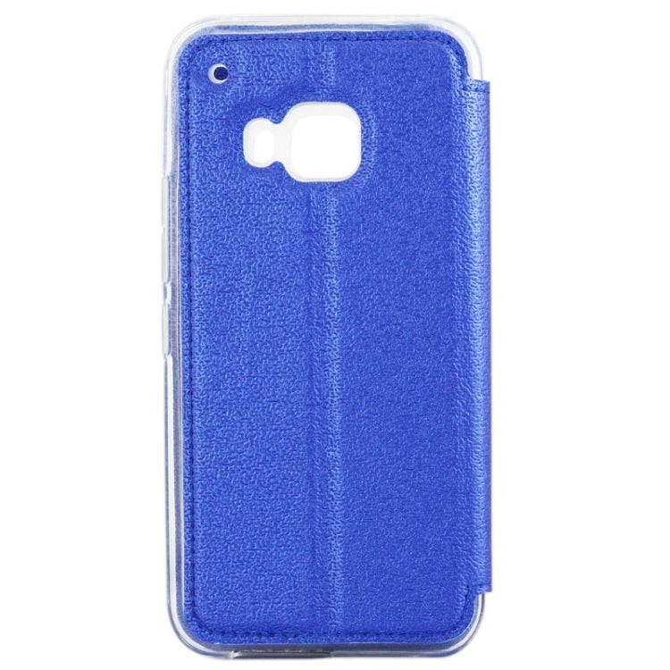 For HTC One M9 UFO Orange Peel Texture Leather Case with Holder & Card Slot & Caller ID Display