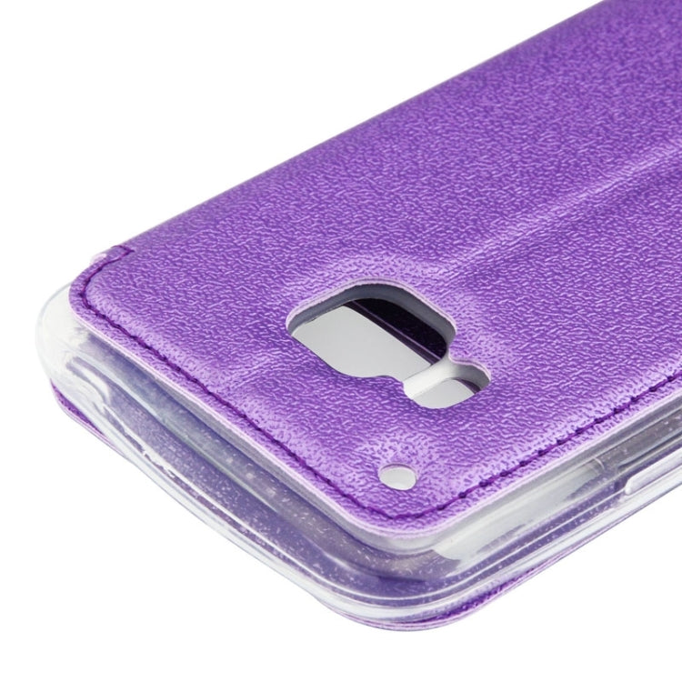 For HTC One M9 UFO Orange Peel Texture Leather Case with Holder & Card Slot & Caller ID Display