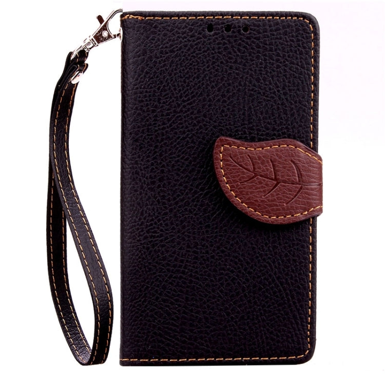 Leaf Magnetic Snap Litchi Texture Horizontal Flip Leather Case with Card Slots & Holder & Lanyard for Sony Xperia Z4 Compact