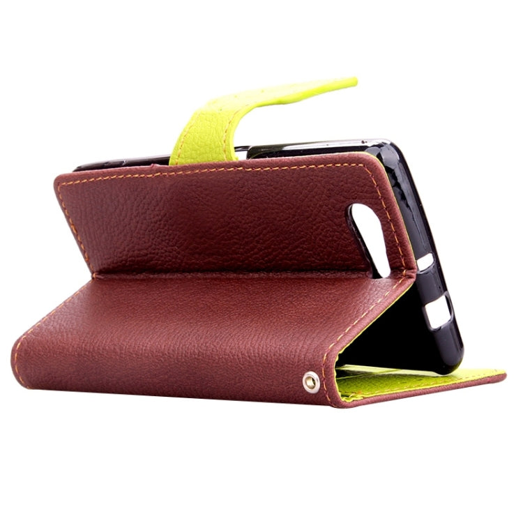 Leaf Magnetic Snap Litchi Texture Horizontal Flip Leather Case with Card Slots & Holder & Lanyard for Sony Xperia Z4 Compact