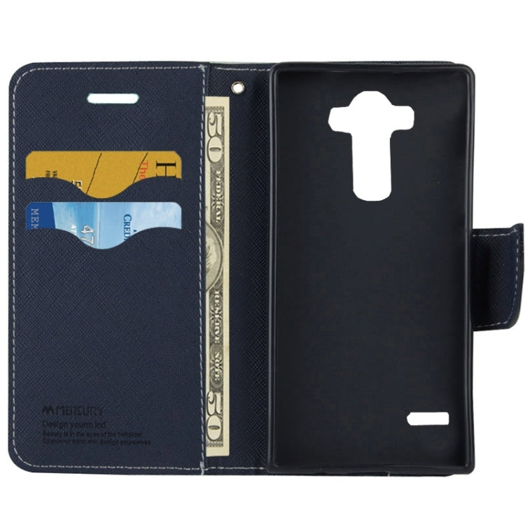 Cross Texture Horizontal Flip Color Matching Leather Case with Card Slots & Wallet & Holder for LG G4
