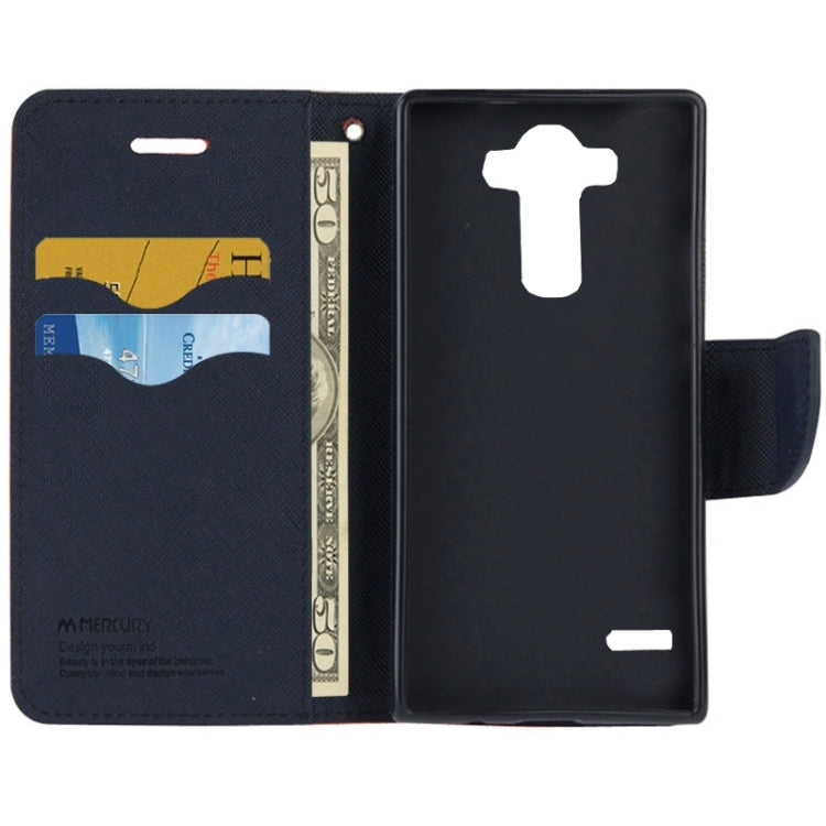 Cross Texture Horizontal Flip Color Matching Leather Case with Card Slots & Wallet & Holder for LG G4