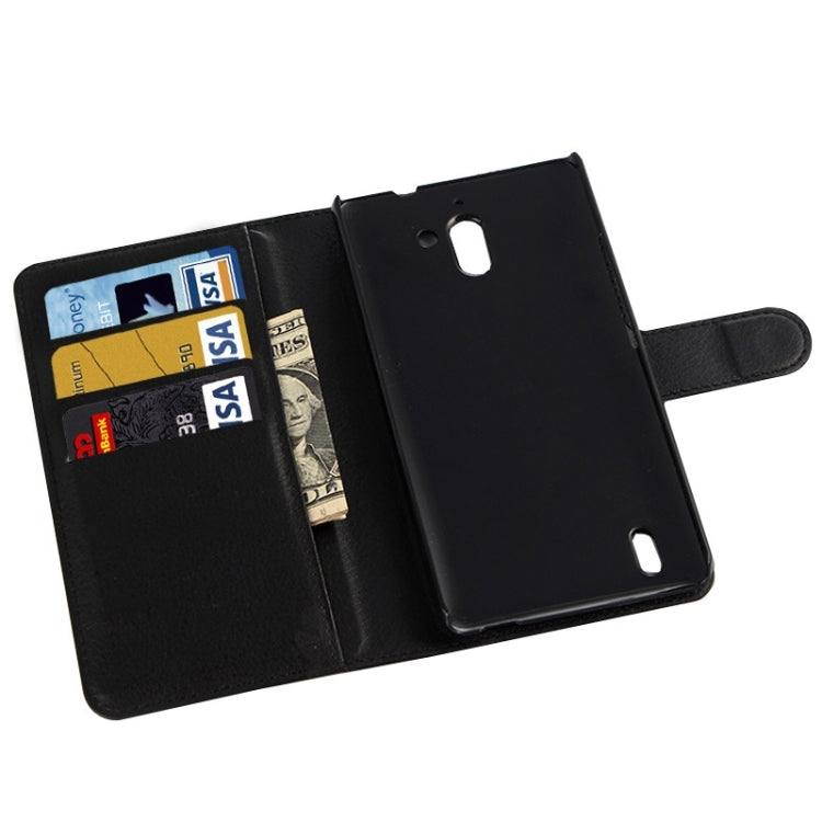 Litchi Texture Horizontal Flip Leather Case with Card Slots & Wallet & Holder for Huawei Ascend G628