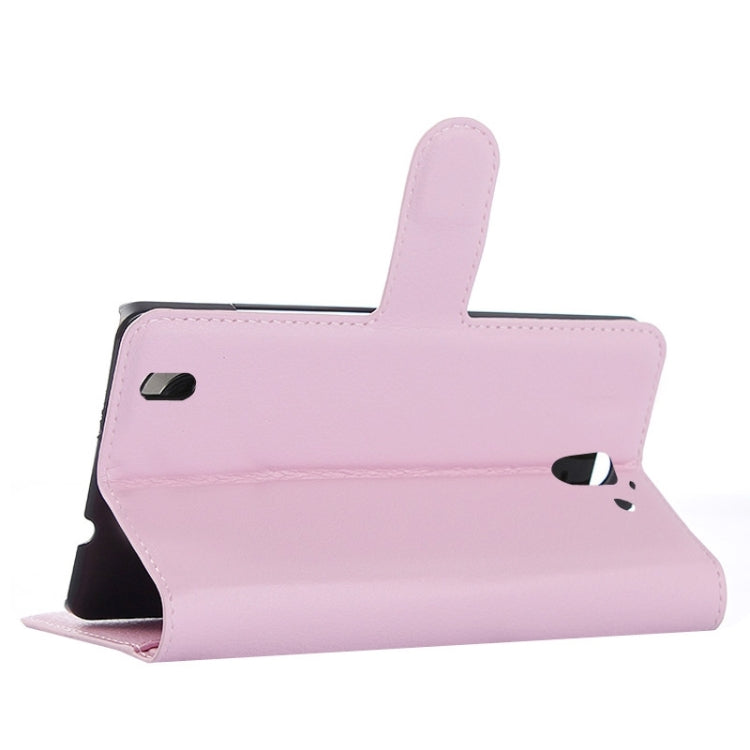 Litchi Texture Horizontal Flip Leather Case with Card Slots & Wallet & Holder for Huawei Ascend G628