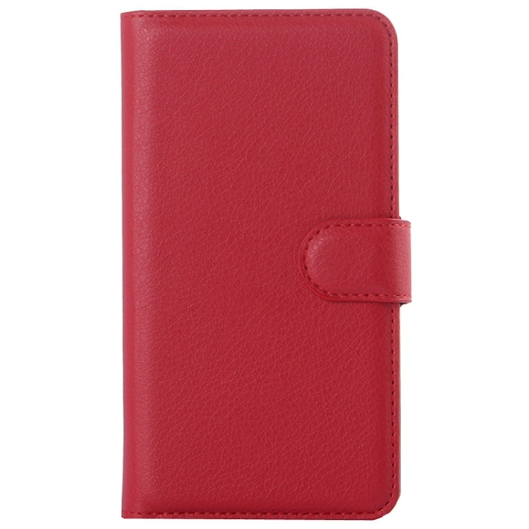 Litchi Texture Horizontal Flip Leather Case with Card Slots & Wallet & Holder for Huawei Ascend G628
