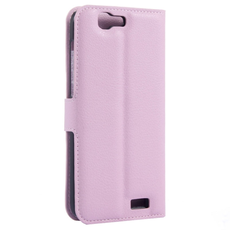Litchi Texture Horizontal Flip Leather Case with Card Slots & Wallet & Holder for Huawei Ascend G7