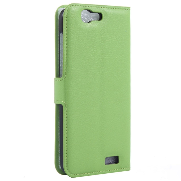 Litchi Texture Horizontal Flip Leather Case with Card Slots & Wallet & Holder for Huawei Ascend G7