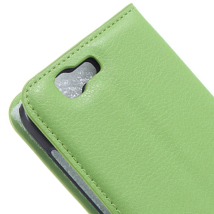 Litchi Texture Horizontal Flip Leather Case with Card Slots & Wallet & Holder for Huawei Ascend G7
