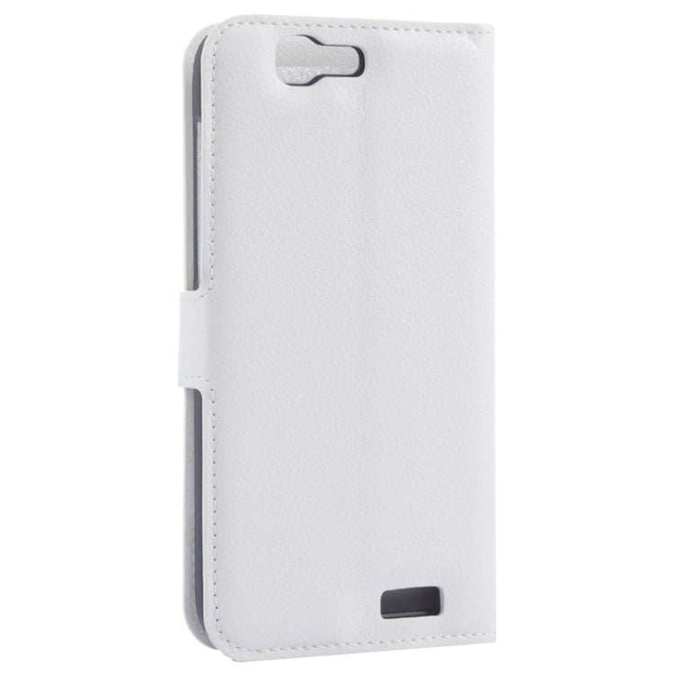 Litchi Texture Horizontal Flip Leather Case with Card Slots & Wallet & Holder for Huawei Ascend G7