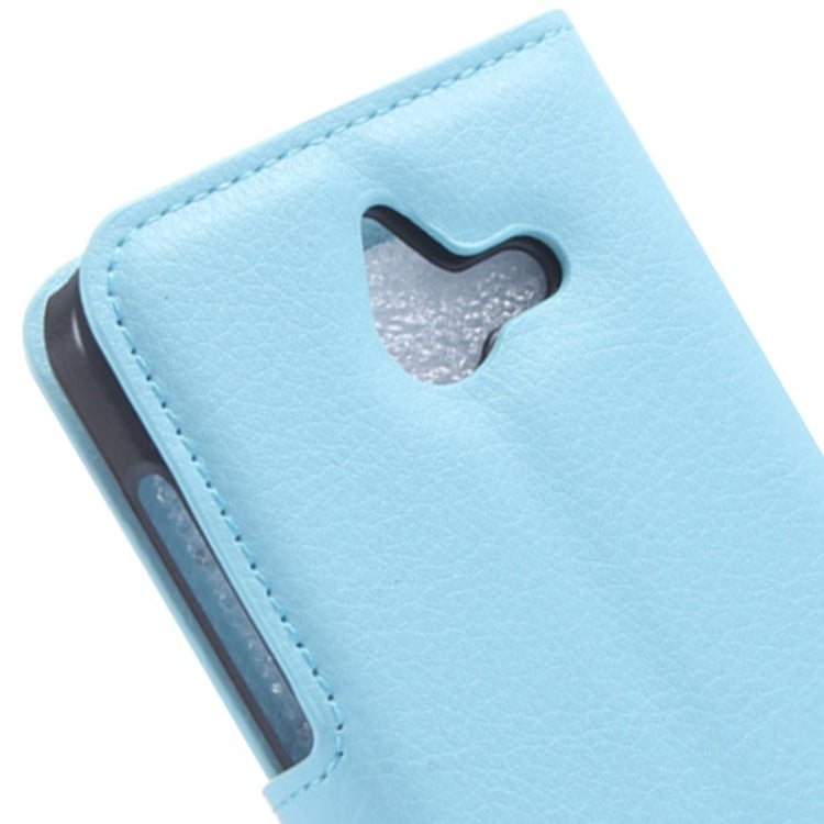 Litchi Texture Horizontal Flip Leather Case with Card Slots & Wallet & Holder for Huawei Ascend Y550