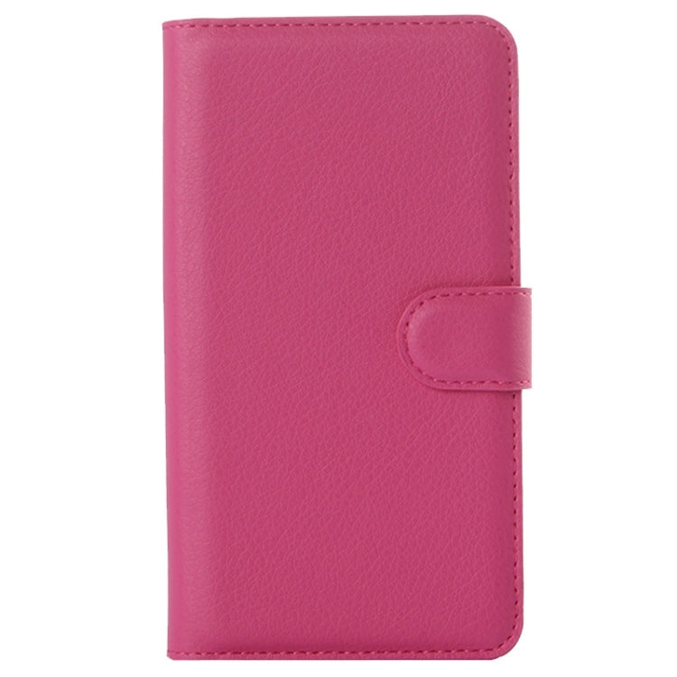 Litchi Texture Horizontal Flip Leather Case with Card Slots & Wallet & Holder for Huawei Ascend Y550