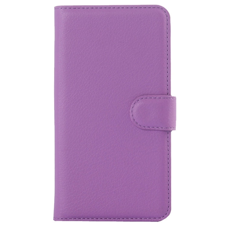 Litchi Texture Horizontal Flip Leather Case with Card Slots & Wallet & Holder for Huawei Ascend Y550