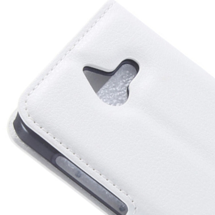 Litchi Texture Horizontal Flip Leather Case with Card Slots & Wallet & Holder for Huawei Ascend Y550