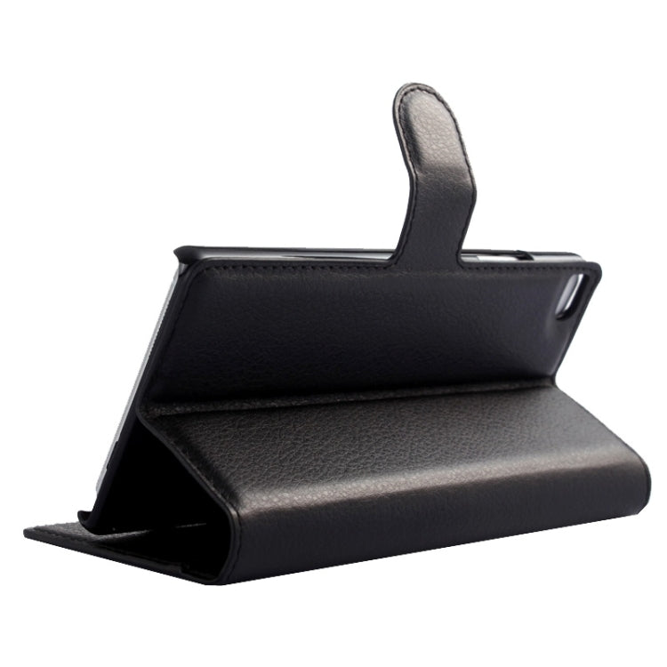 Lichee Texture Leather Case with Holder & Card Slots & Wallet for Huawei P8