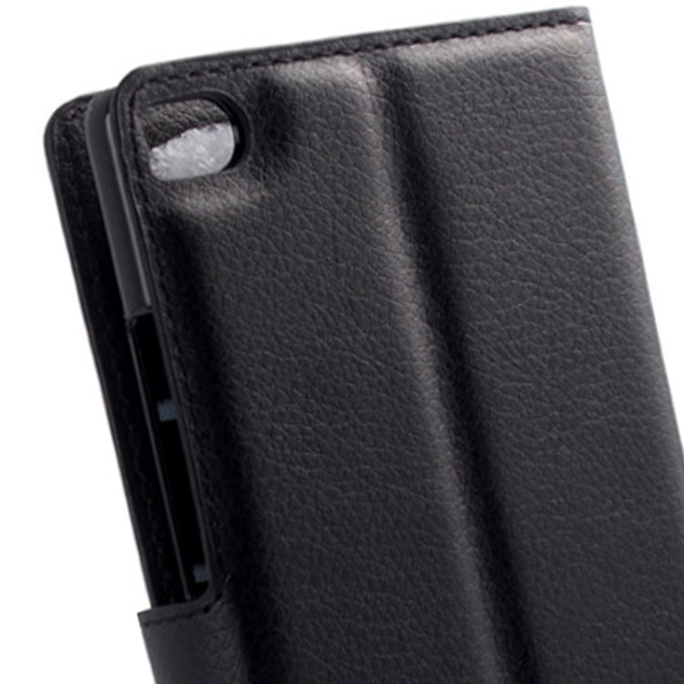 Lichee Texture Leather Case with Holder & Card Slots & Wallet for Huawei P8