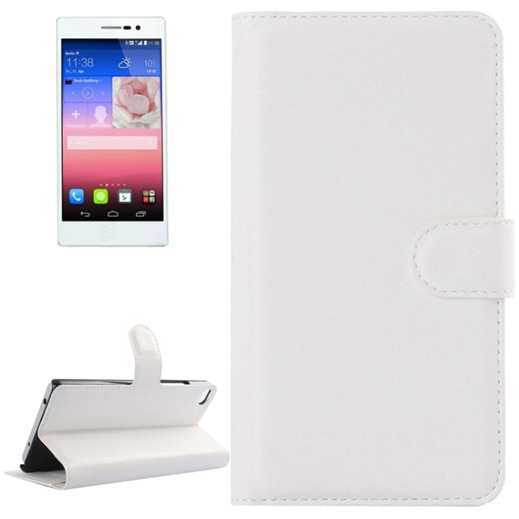 Lichee Texture Leather Case with Holder & Card Slots & Wallet for Huawei P8
