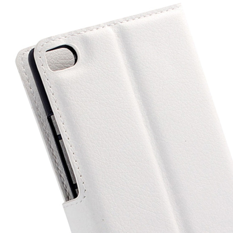 Lichee Texture Leather Case with Holder & Card Slots & Wallet for Huawei P8