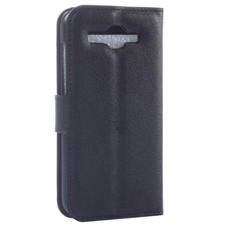 Lichee Texture Leather Case with Holder & Card Slots & Wallet for Huawei Ascend Y520