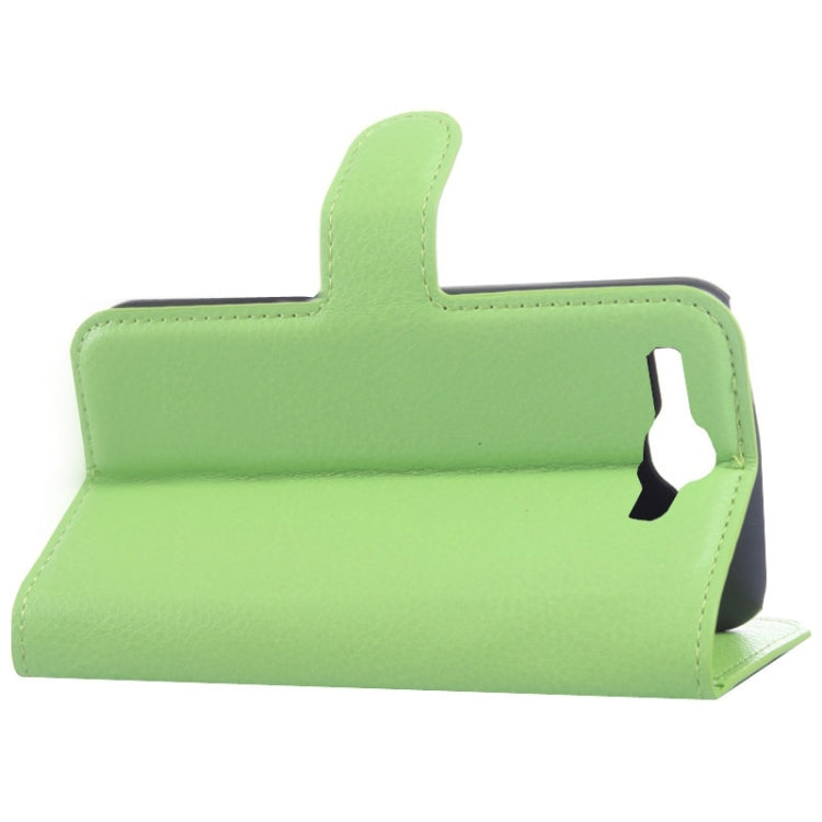 Lichee Texture Leather Case with Holder & Card Slots & Wallet for Huawei Ascend Y520