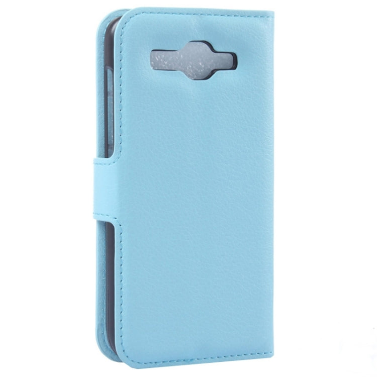 Lichee Texture Leather Case with Holder & Card Slots & Wallet for Huawei Ascend Y520