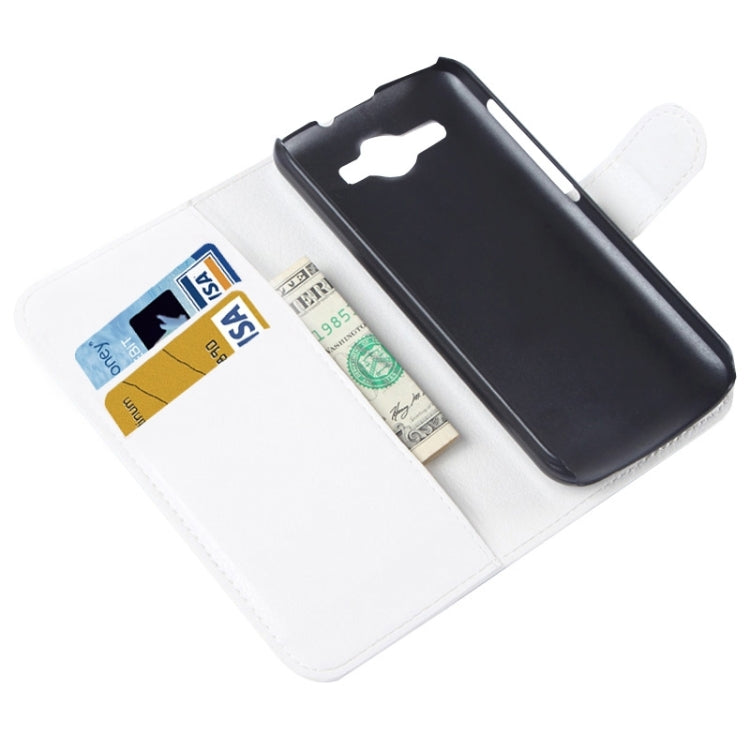 Lichee Texture Leather Case with Holder & Card Slots & Wallet for Huawei Ascend Y520