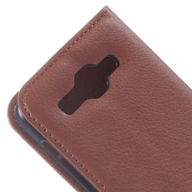Lichee Texture Leather Case with Holder & Card Slots & Wallet for Huawei Ascend Y520
