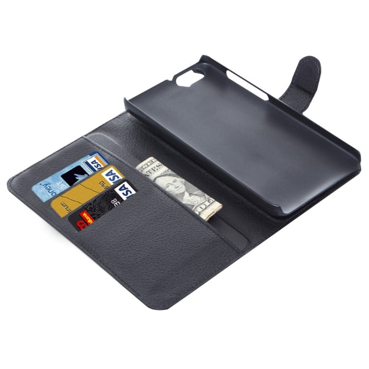 Litchi Texture Leather Case with Holder & Card Slots & Wallet for Huawei Honor 4X Play