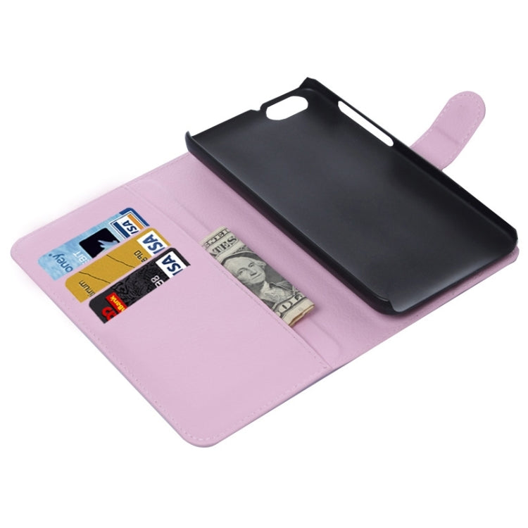 Litchi Texture Leather Case with Holder & Card Slots & Wallet for Huawei Honor 4X Play