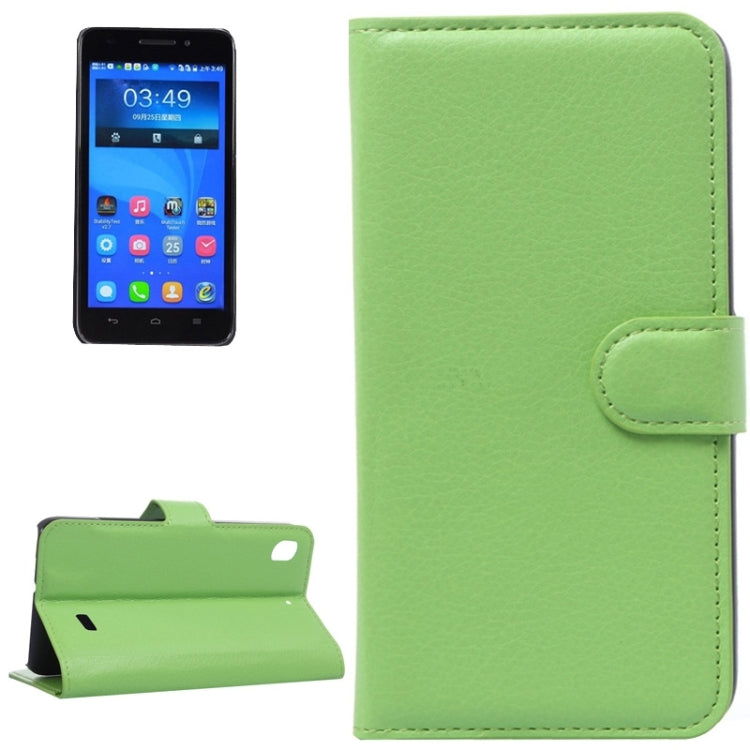 Litchi Texture Leather Case with Holder & Card Slots & Wallet for Huawei Honor 4 Play / Ascend G620s