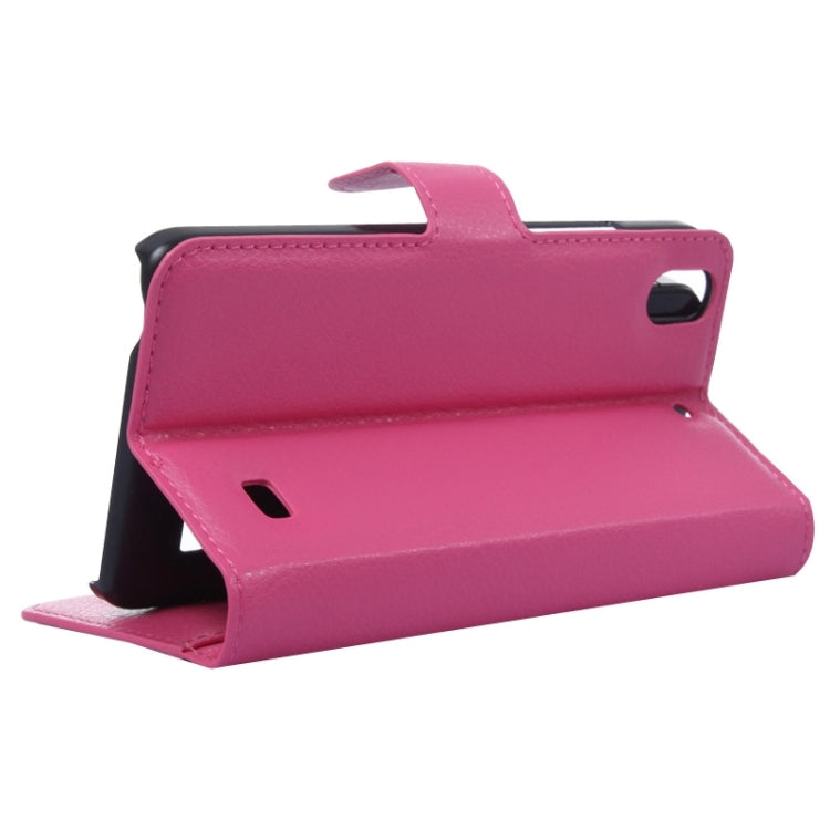 Litchi Texture Leather Case with Holder & Card Slots & Wallet for Huawei Honor 4 Play / Ascend G620s