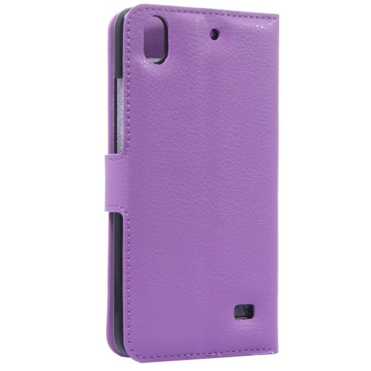 Litchi Texture Leather Case with Holder & Card Slots & Wallet for Huawei Honor 4 Play / Ascend G620s