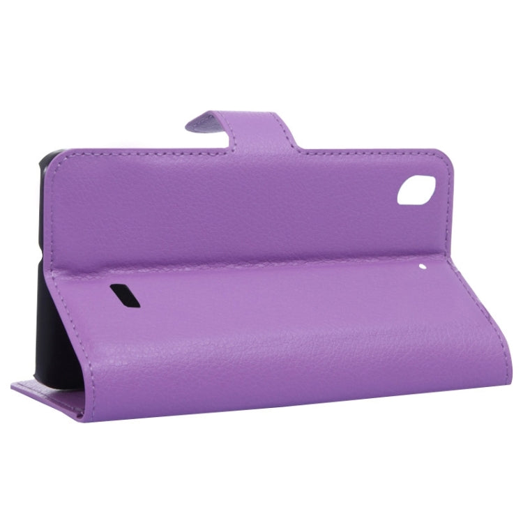 Litchi Texture Leather Case with Holder & Card Slots & Wallet for Huawei Honor 4 Play / Ascend G620s