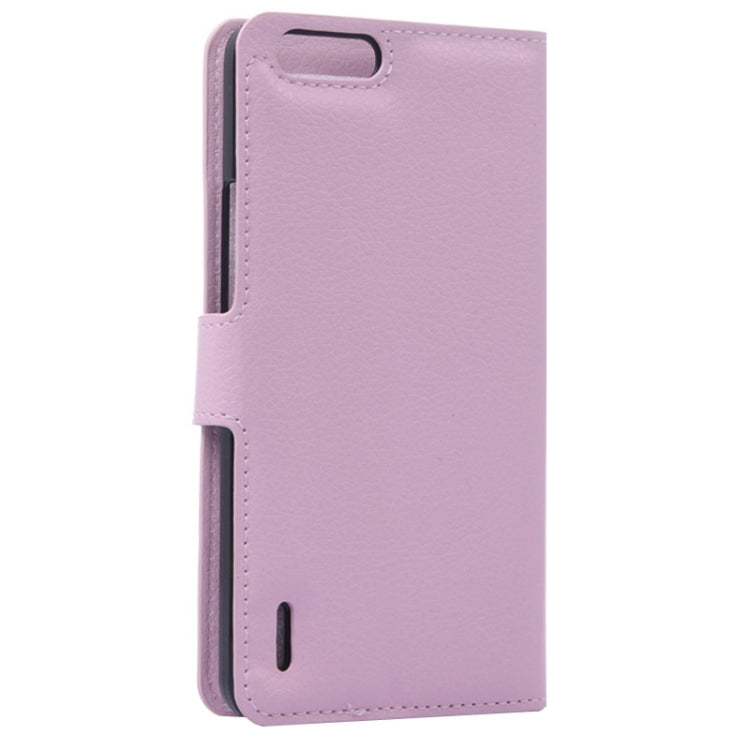 Litchi Texture Leather Case with Holder & Card Slots & Wallet for Huawei Honor 6 Plus