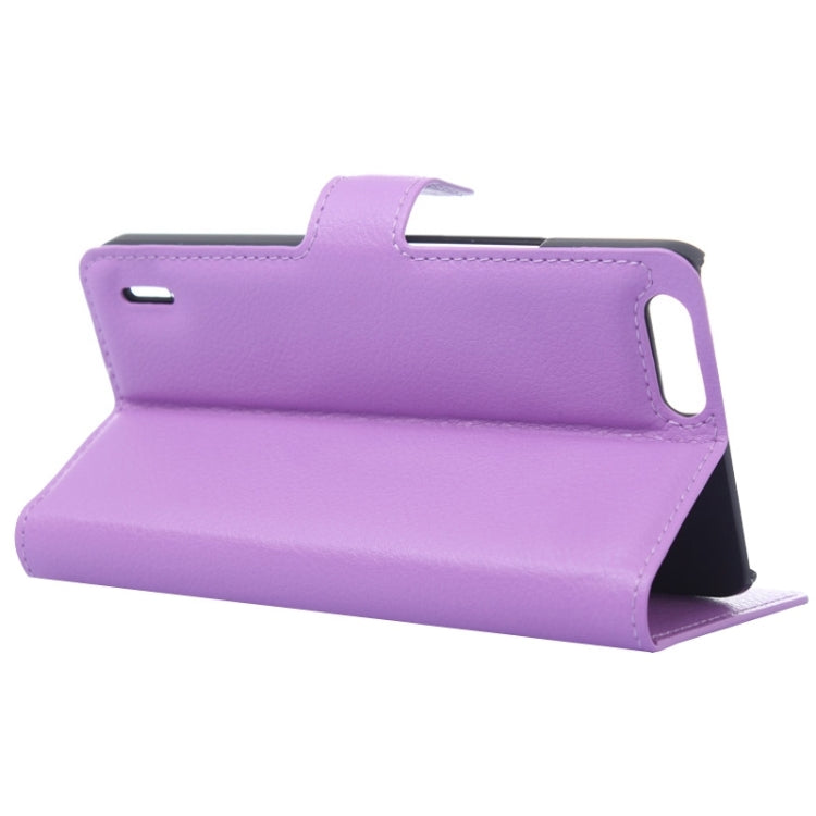 Litchi Texture Leather Case with Holder & Card Slots & Wallet for Huawei Honor 6 Plus