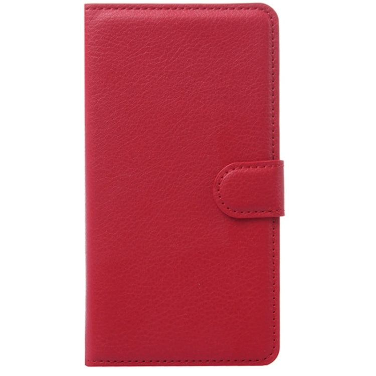 Litchi Texture Leather Case with Holder & Card Slots & Wallet for Huawei Honor 6 Plus