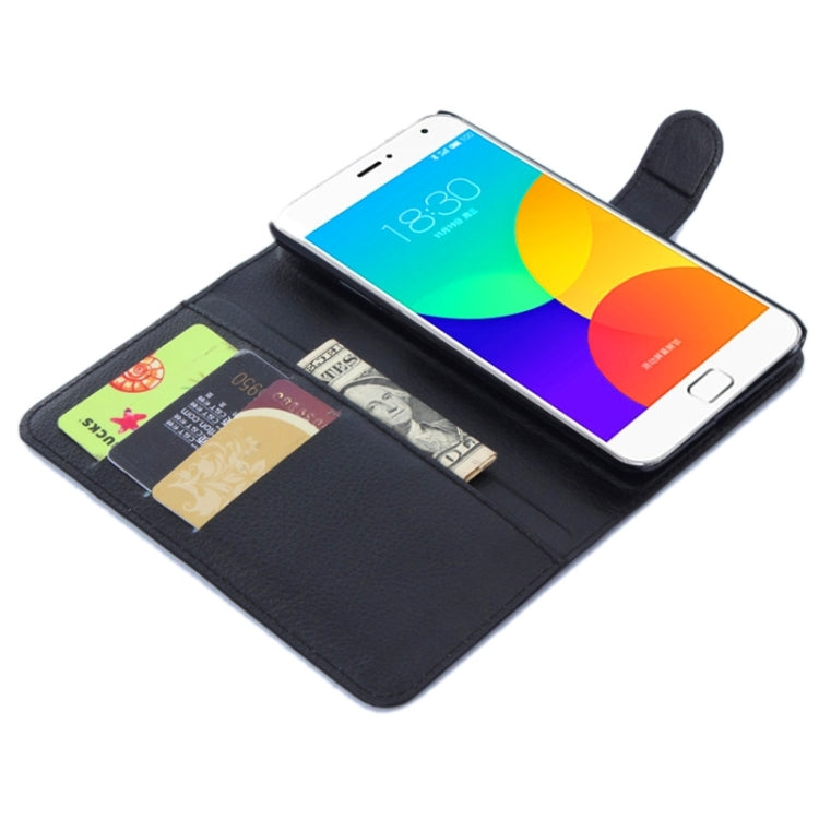 Lichee Texture Leather Case with Holder & Card Slots & Wallet for Meizu MX 4 Pro