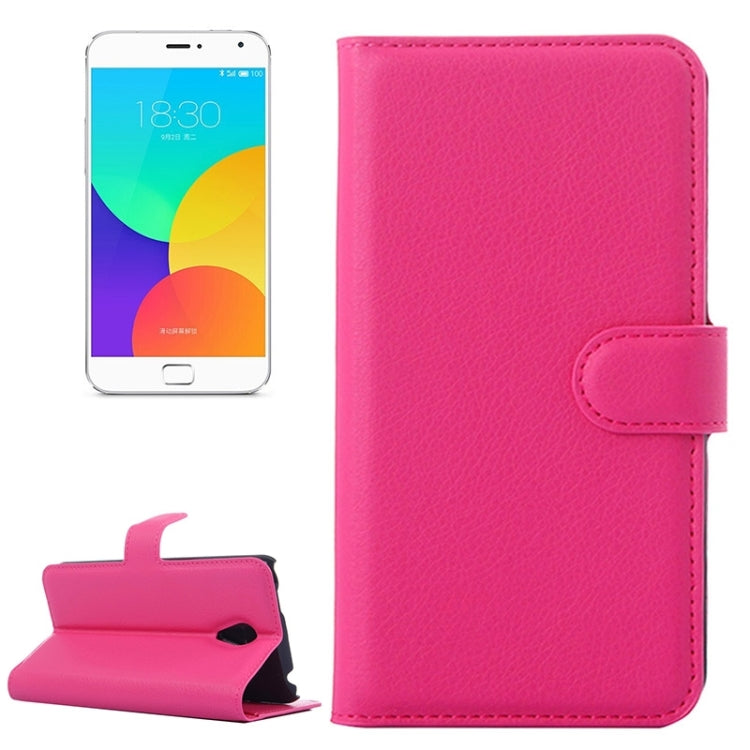 Lichee Texture Leather Case with Holder & Card Slots & Wallet for Meizu MX 4 Pro