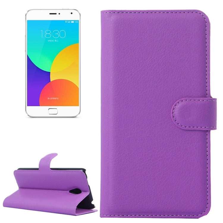 Lichee Texture Leather Case with Holder & Card Slots & Wallet for Meizu MX 4 Pro