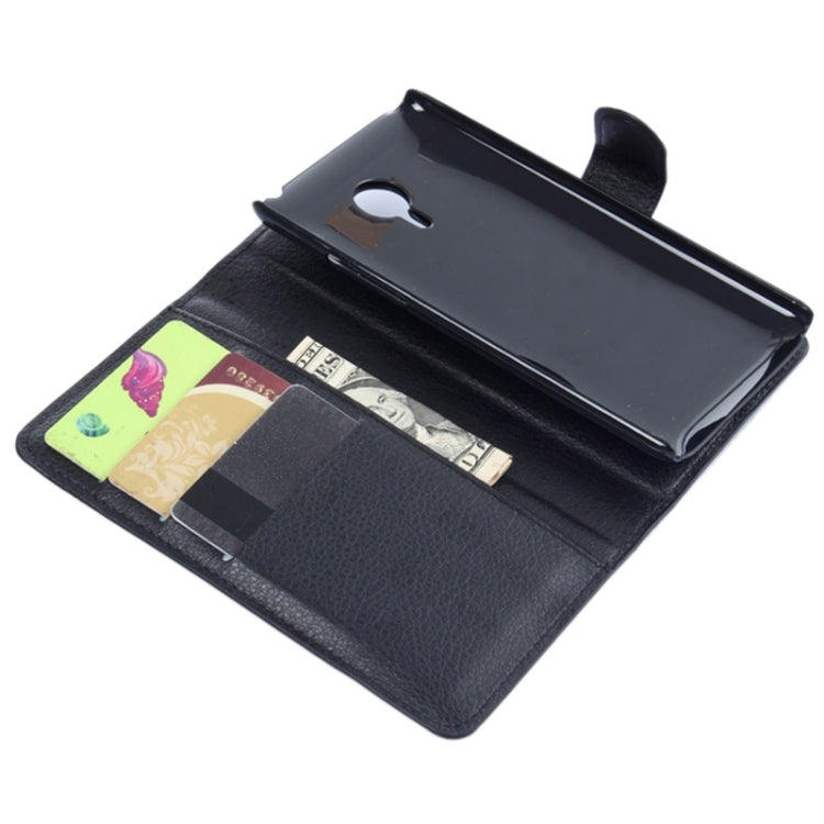 Lichee Texture Leather Case with Holder & Card Slots & Wallet for Meizu MX 4